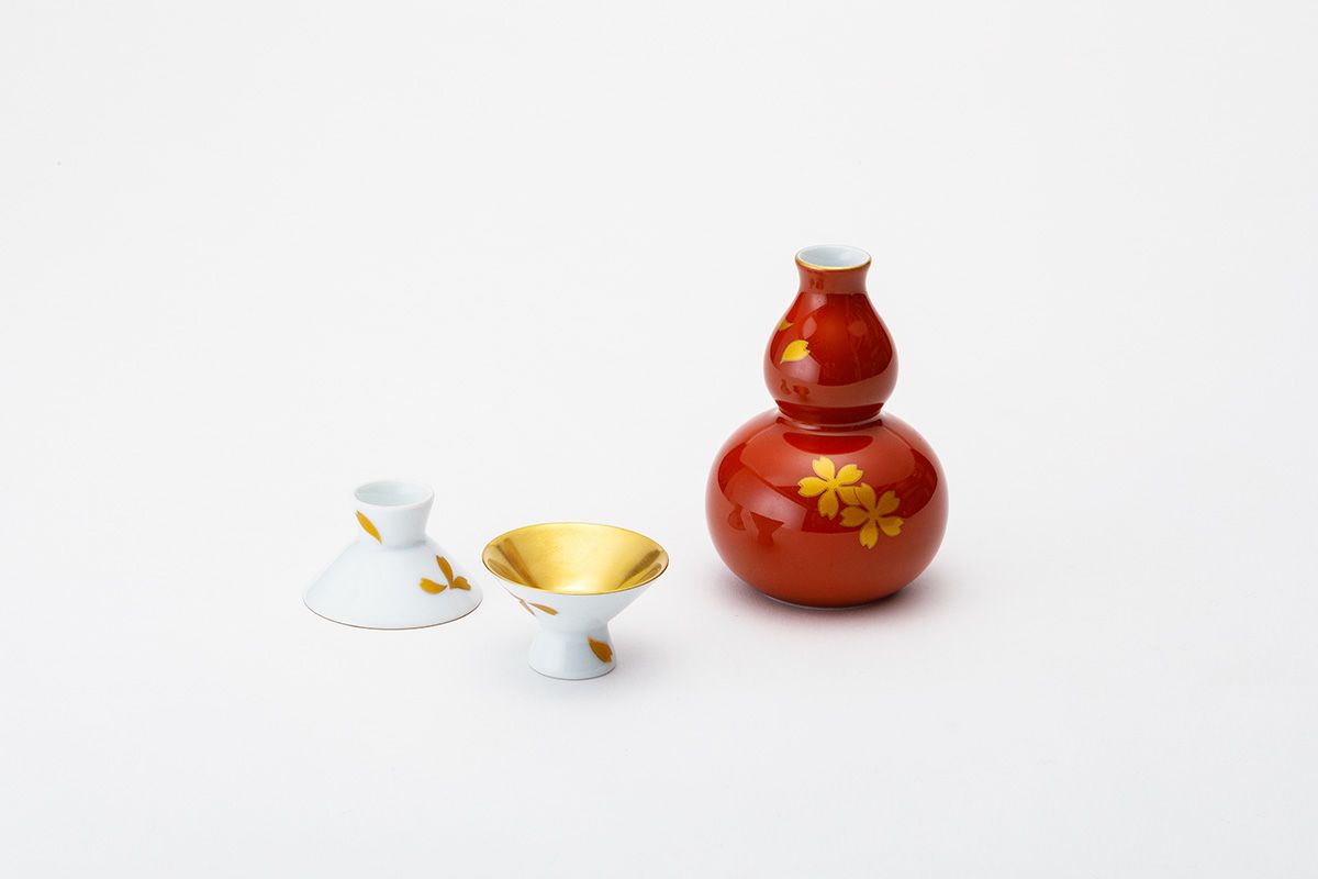 金彩桜 二人具酒器揃 | 有田焼 深川製磁｜公式オンラインストア