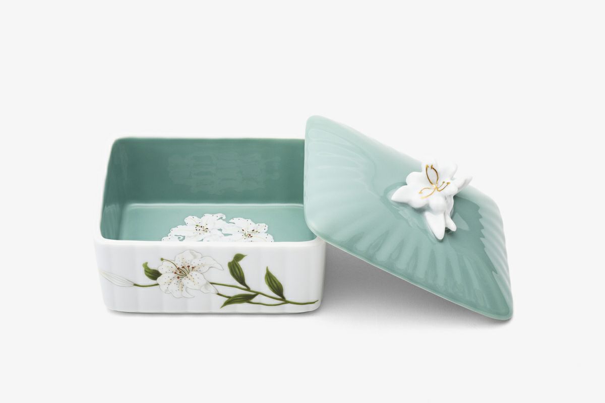 白百合 フローラルボックス | 有田焼 深川製磁｜公式オンラインストア