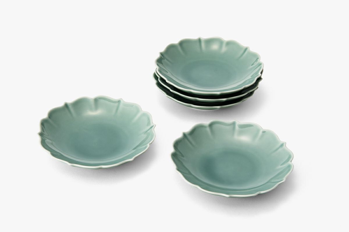 笹青磁 5号皿揃 | 有田焼 深川製磁｜公式オンラインストア