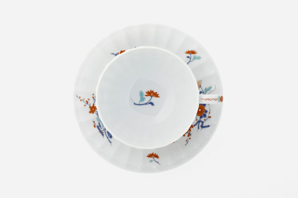 色絵花鳥紋 紅茶碗皿 | 有田焼 深川製磁｜公式オンラインストア