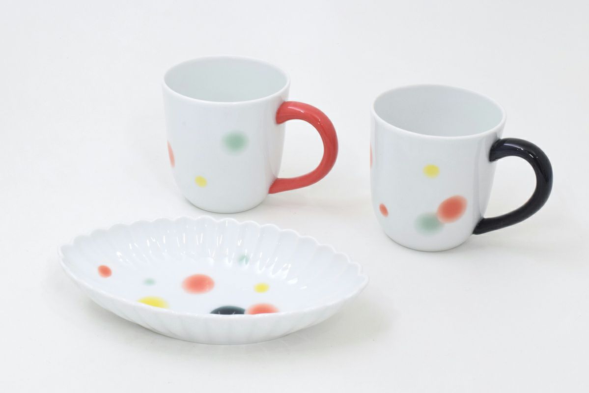 萩花見 八角紅茶碗皿 | 有田焼 深川製磁｜公式オンラインストア