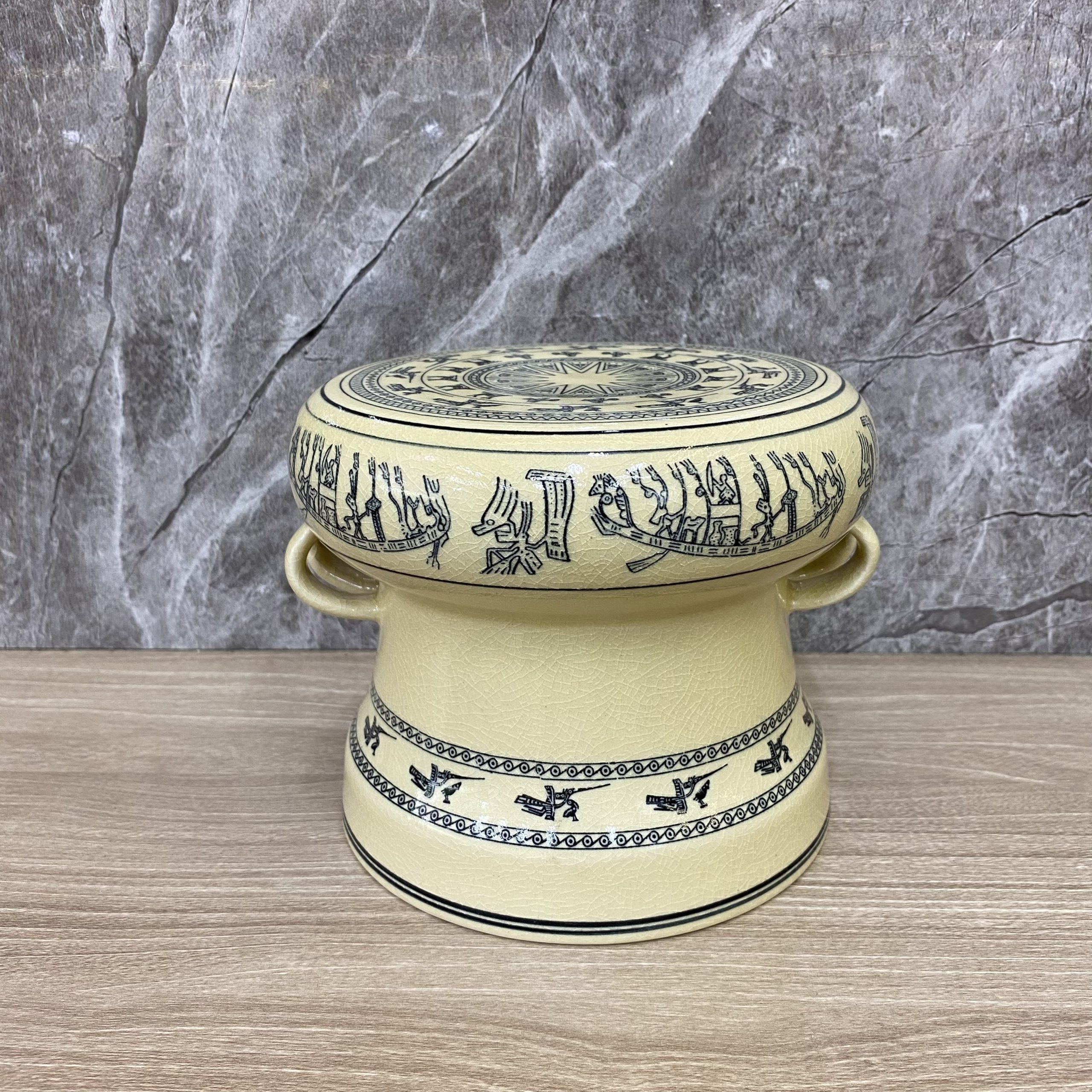 Trống gốm Chu Đậu, phỏng theo 