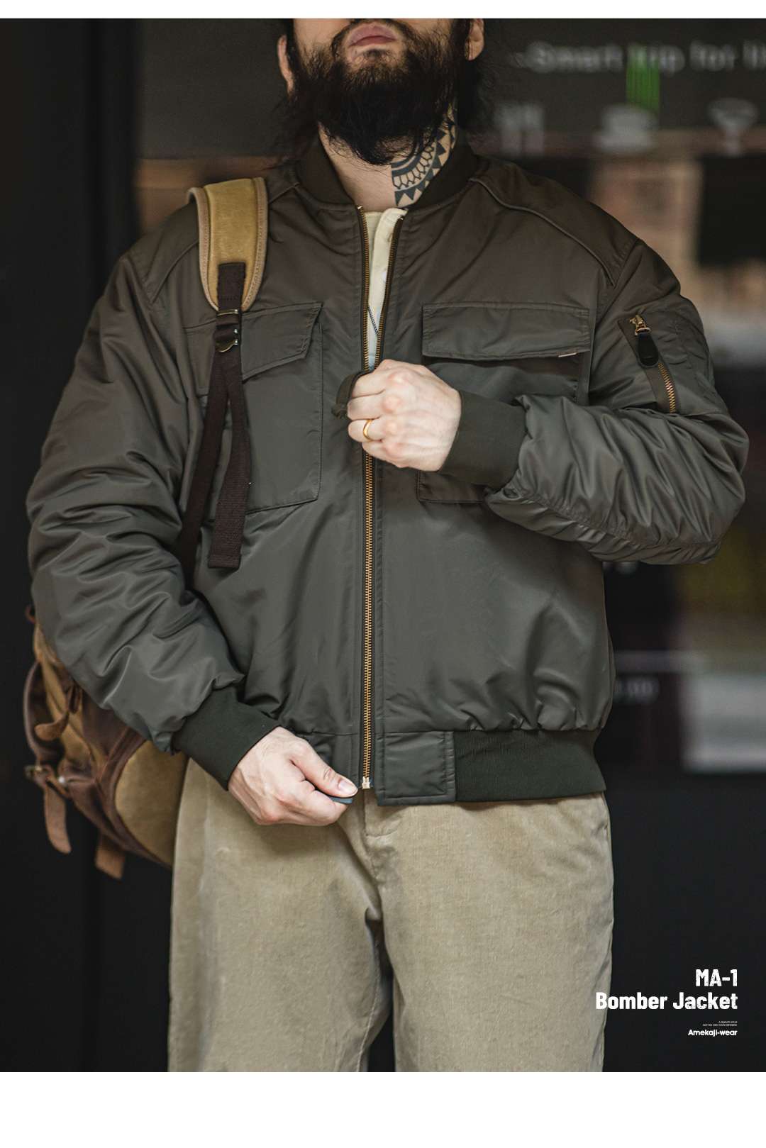 クラシカルアビエイター フライトジャケット MA-1タイプ ミリタリー