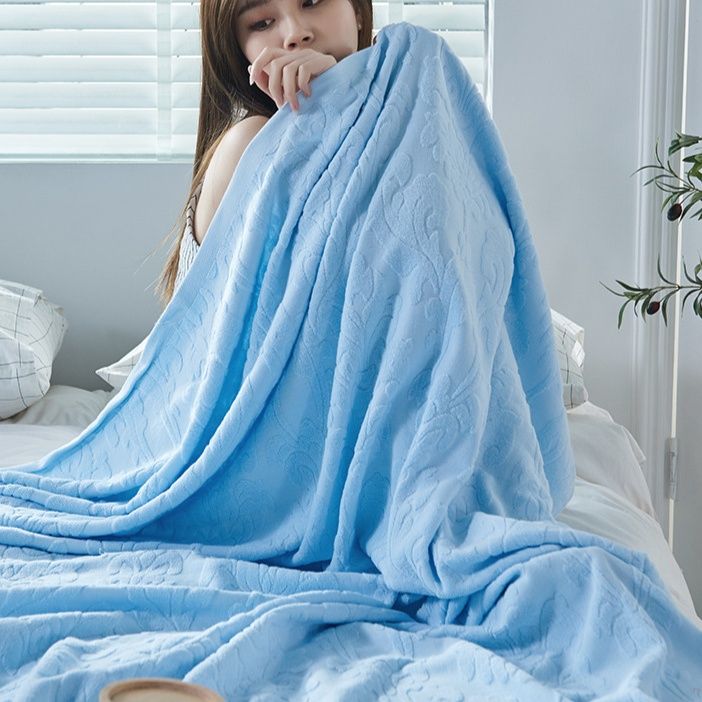 ガーゼケット 雲朵模様綿百パーセント二重織りガーゼケット 綿