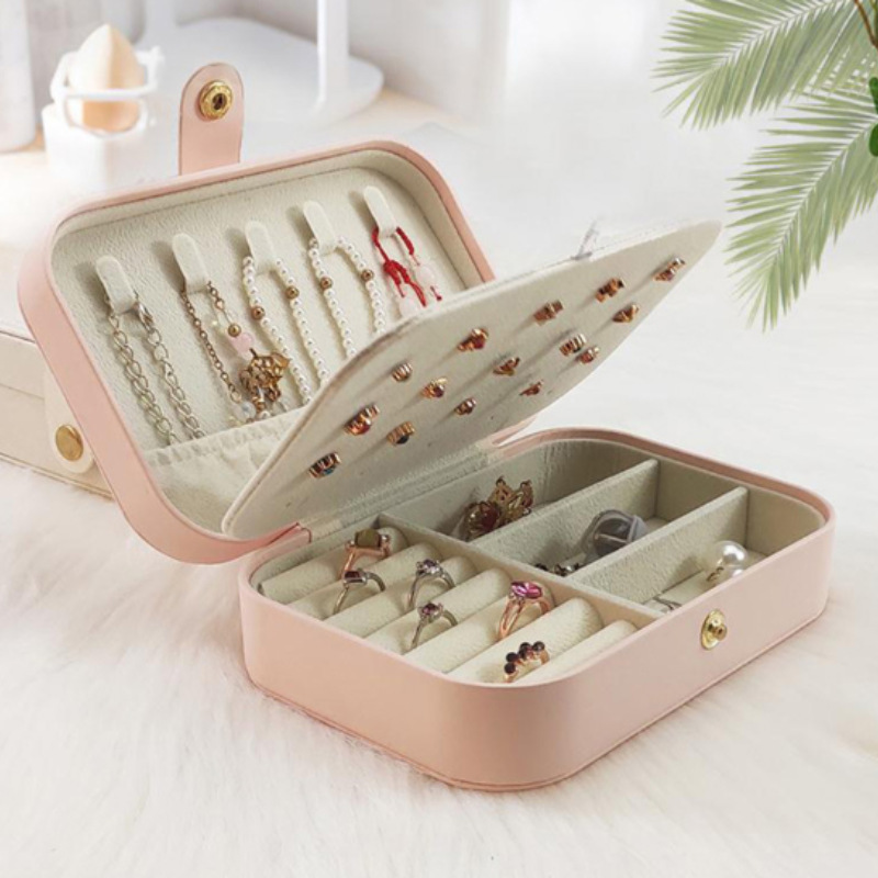 ジュエリーボックス アクリル多機能仕切り付き携帯用ジュエリー