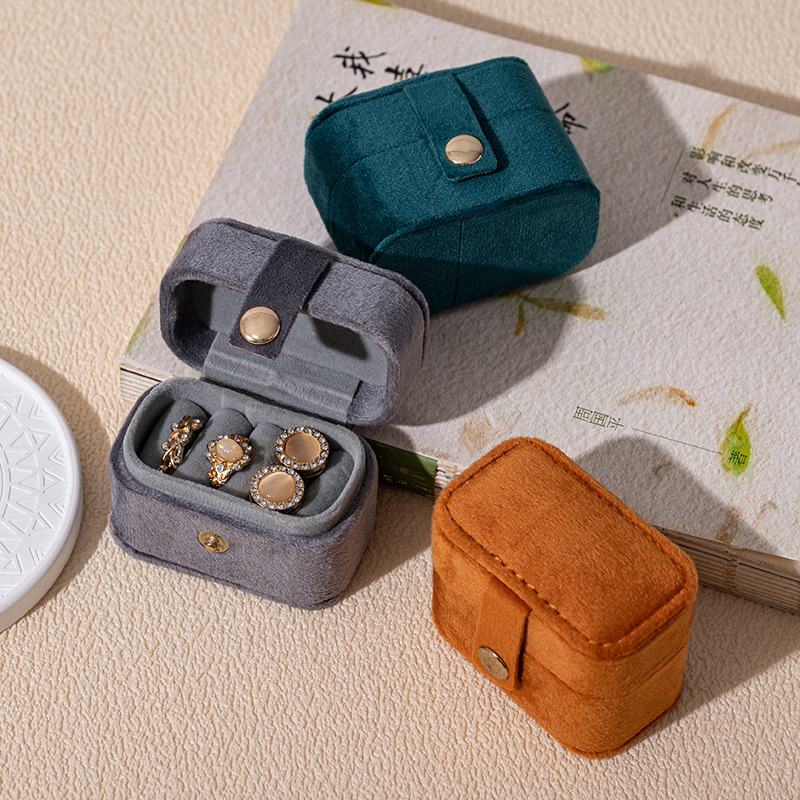 ジュエリーボックス 高級ベルベットアクセサリーケース 布製