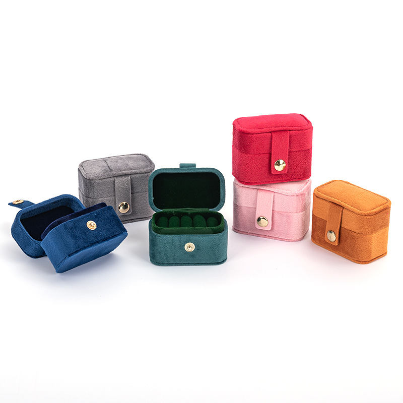 ジュエリーボックス 高級ベルベットアクセサリーケース 布製