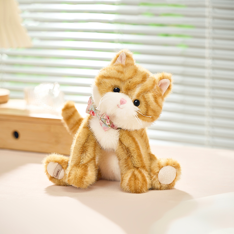 猫ぬいぐるみ 茶色 ふわもふ子猫のなかよしぬいぐるみ トラ茶|猫