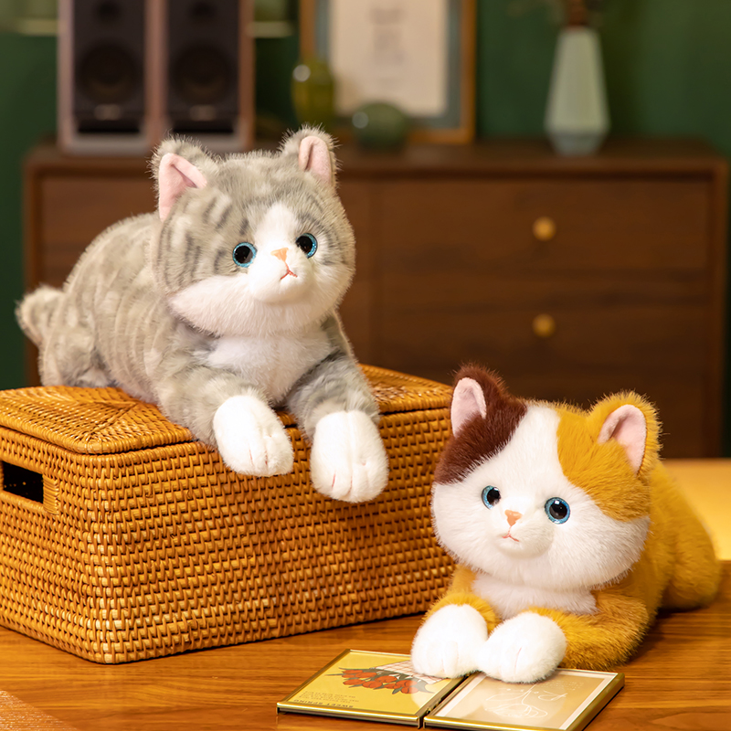 猫ぬいぐるみ おうち猫ちゃん 茶色三毛 トラ茶|猫ぬいぐるみ専門通販