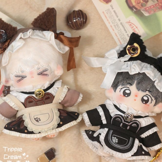 10cm】ぬいぐるみ服 メイド風ワンピース 10cm|ぬいぐるみ服専門通販