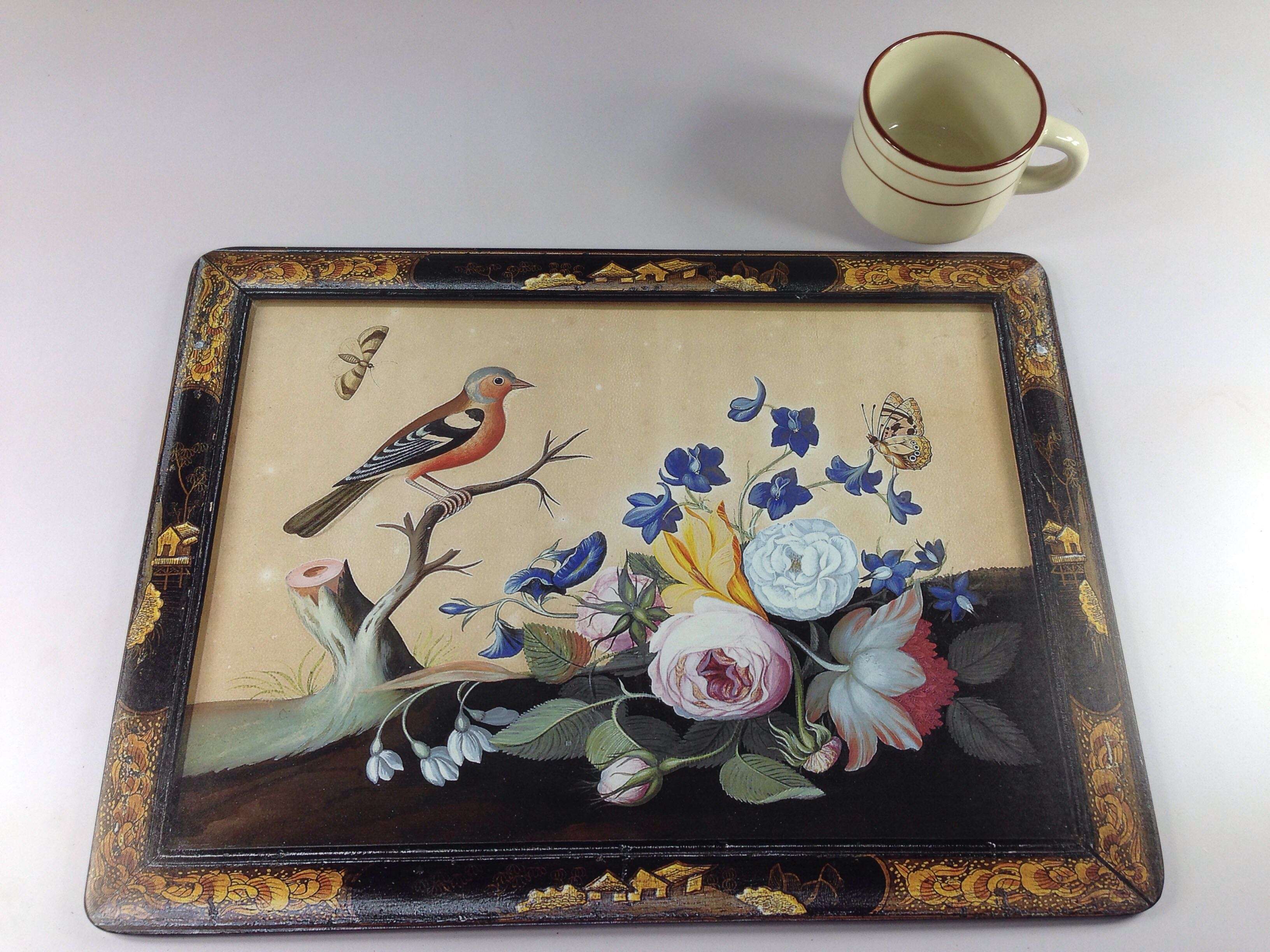 ランチョンマット花鳥絵画風コルクランチョンマット 【木製花鳥風月