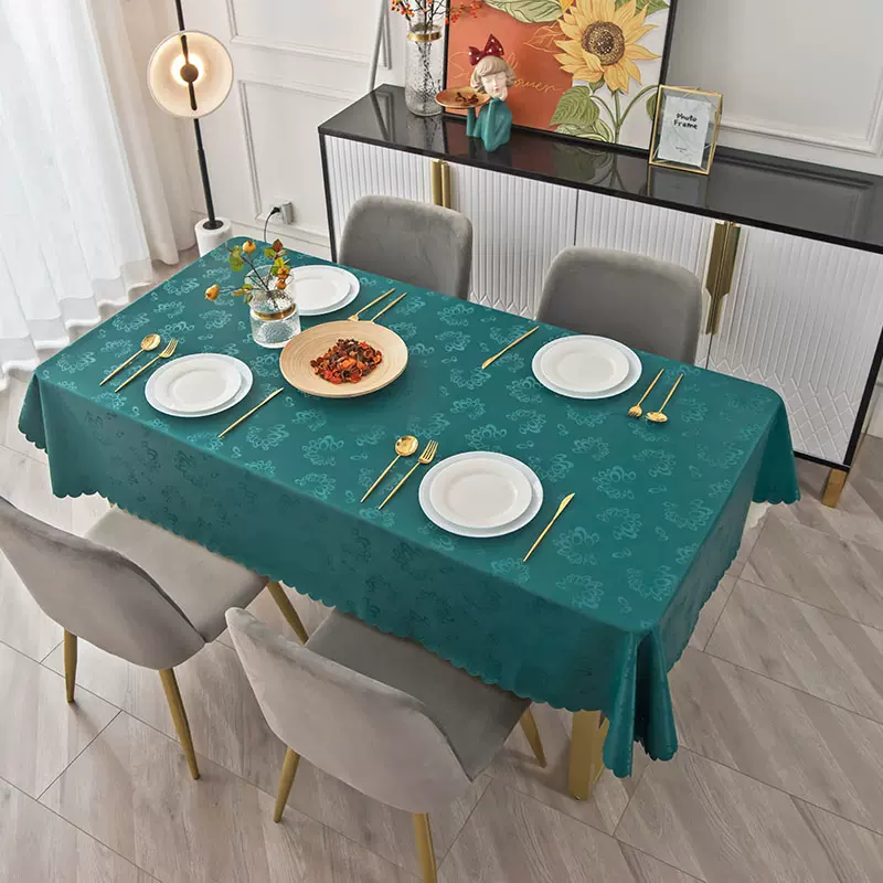 ランチョンマット 防水葉っぱ柄テーブルクロス 【葉っぱエンボス加工