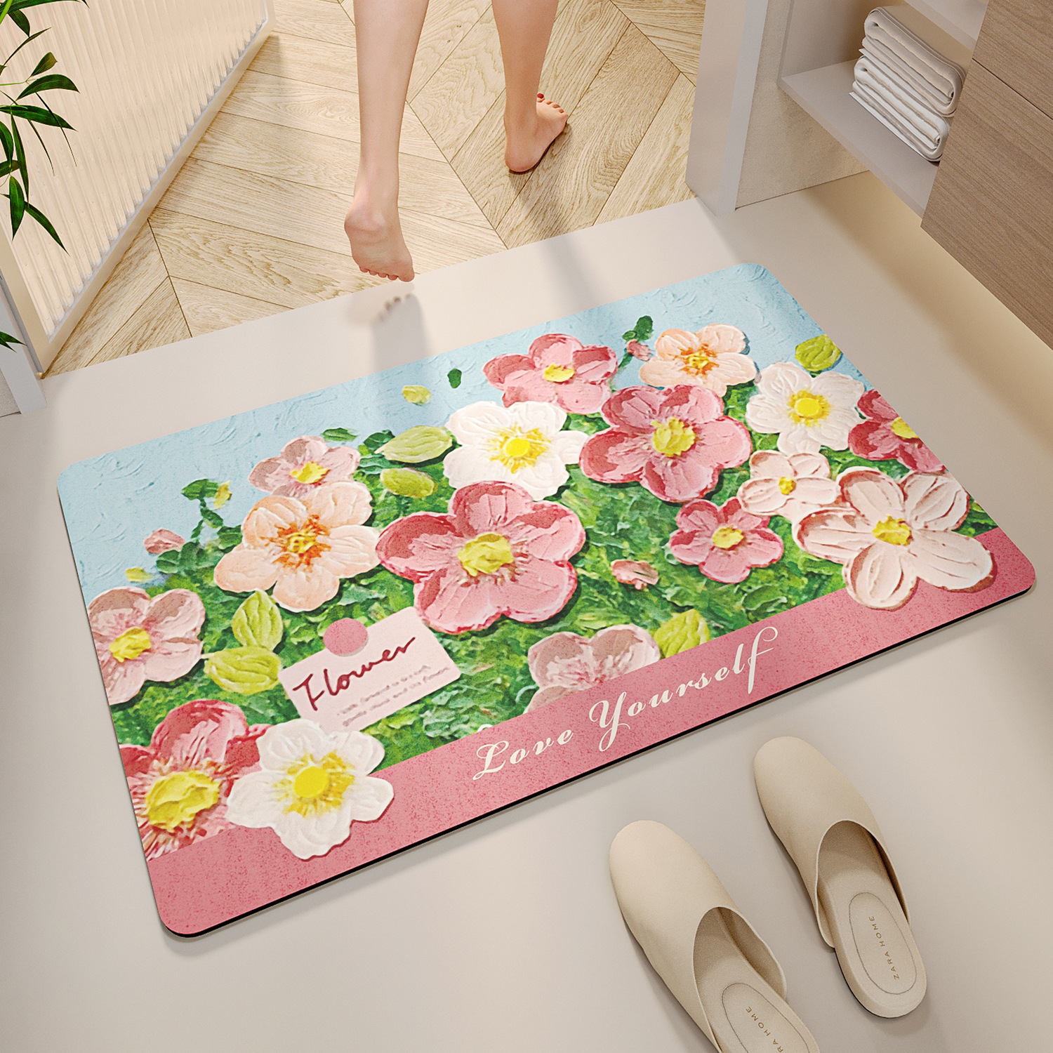 バスマット 花園の休息 珪藻土バスマット 珪藻土|バスマット専門通販