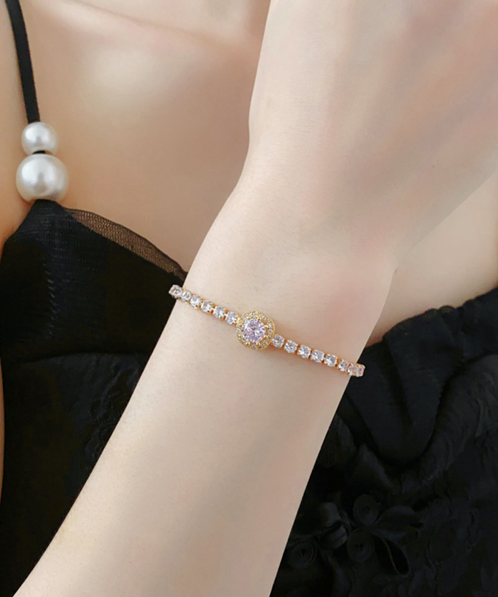 結婚式 アクセサリー 煌めき輝く螺旋ブレスレット ブレスレット|結婚式