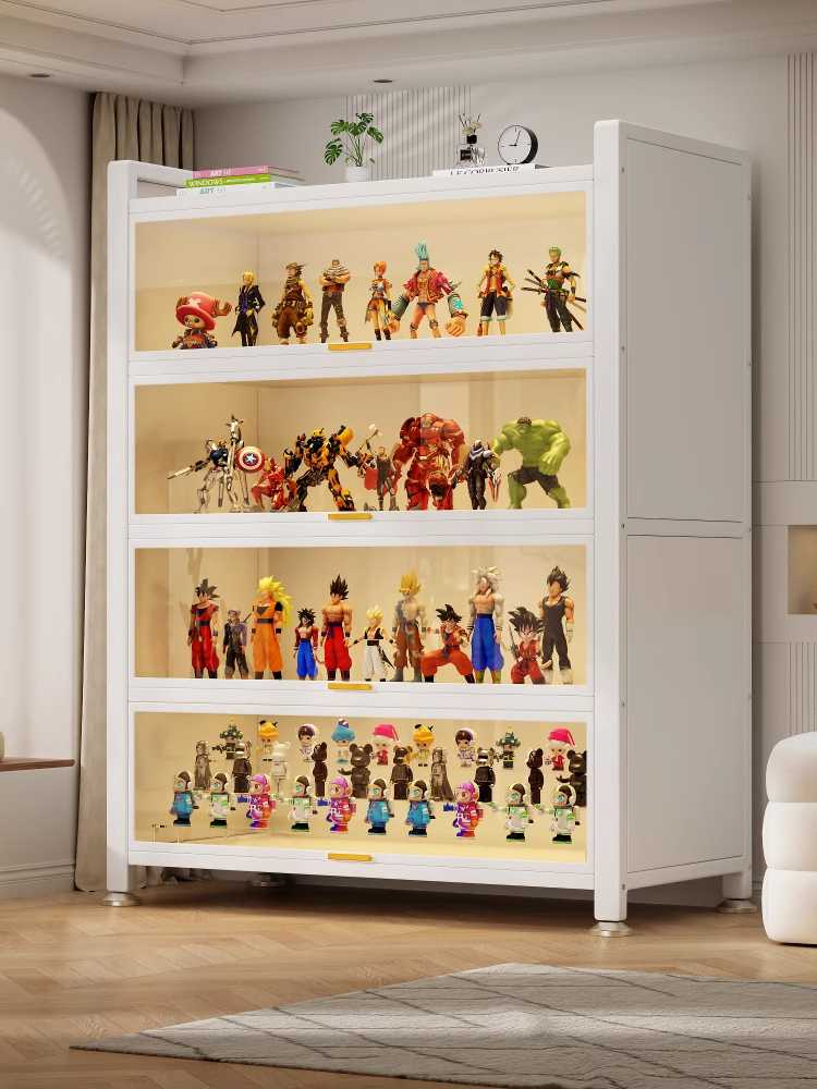 大型フィギュアが特別な存在感にガラスケースで理想のコレクション空間