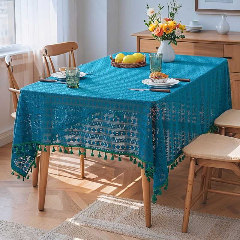 テーブルクロス ビニール 高級刺繍入りテーブル掛け ビニール|テーブル