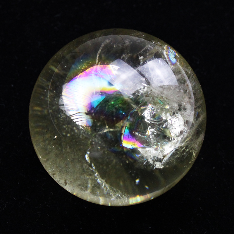 天然石ブレスレット シトリンスフィア 天然石黄水晶透明球体 サ行