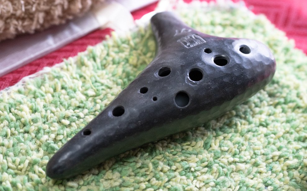 4C（アルトC）管・黒陶オカリナbasicタイプ forteプロモデル