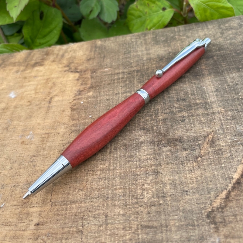 木製シャープペンシル 0.5mm（ピンクアイボリー材・艶消し仕上げ