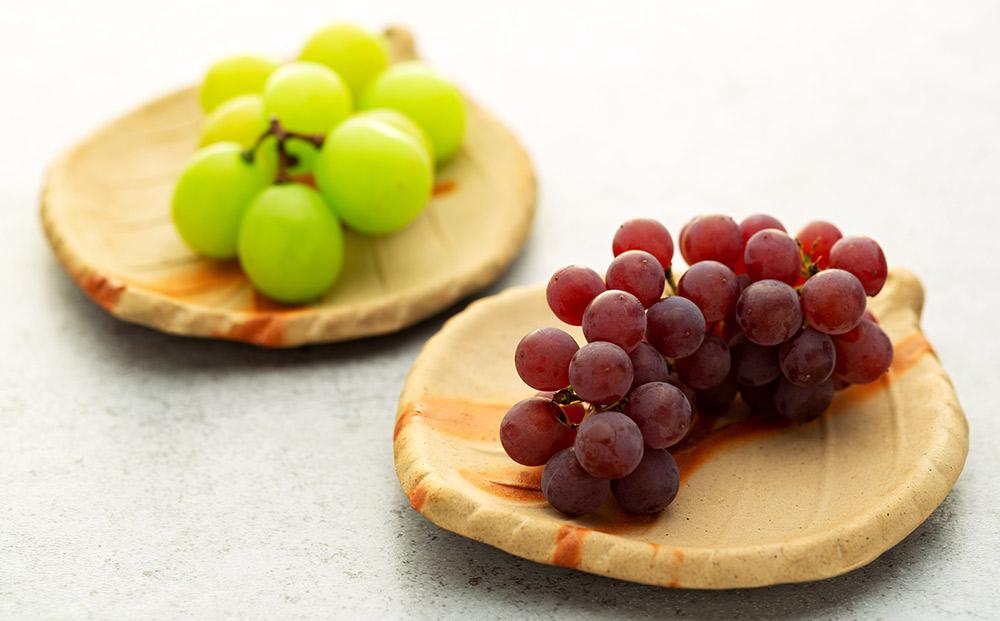 備前焼「桜葉銘々皿」 緋襷 5枚組（佐藤苔助・作）【食器 陶器 焼き物