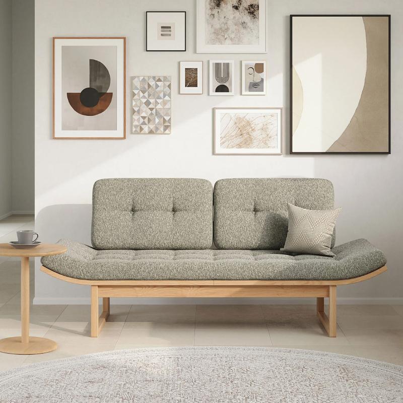 旭川家具 カンディハウス アルプ LD ソファーベッド 北海道タモNF ビロ