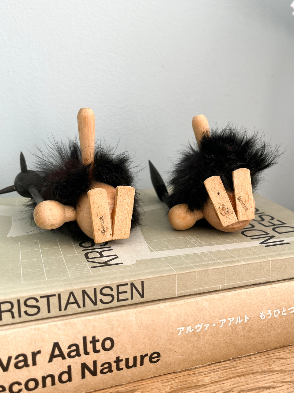 デンマークヴィンテージ 木製 ヴァイキング オブジェ 人形 北欧