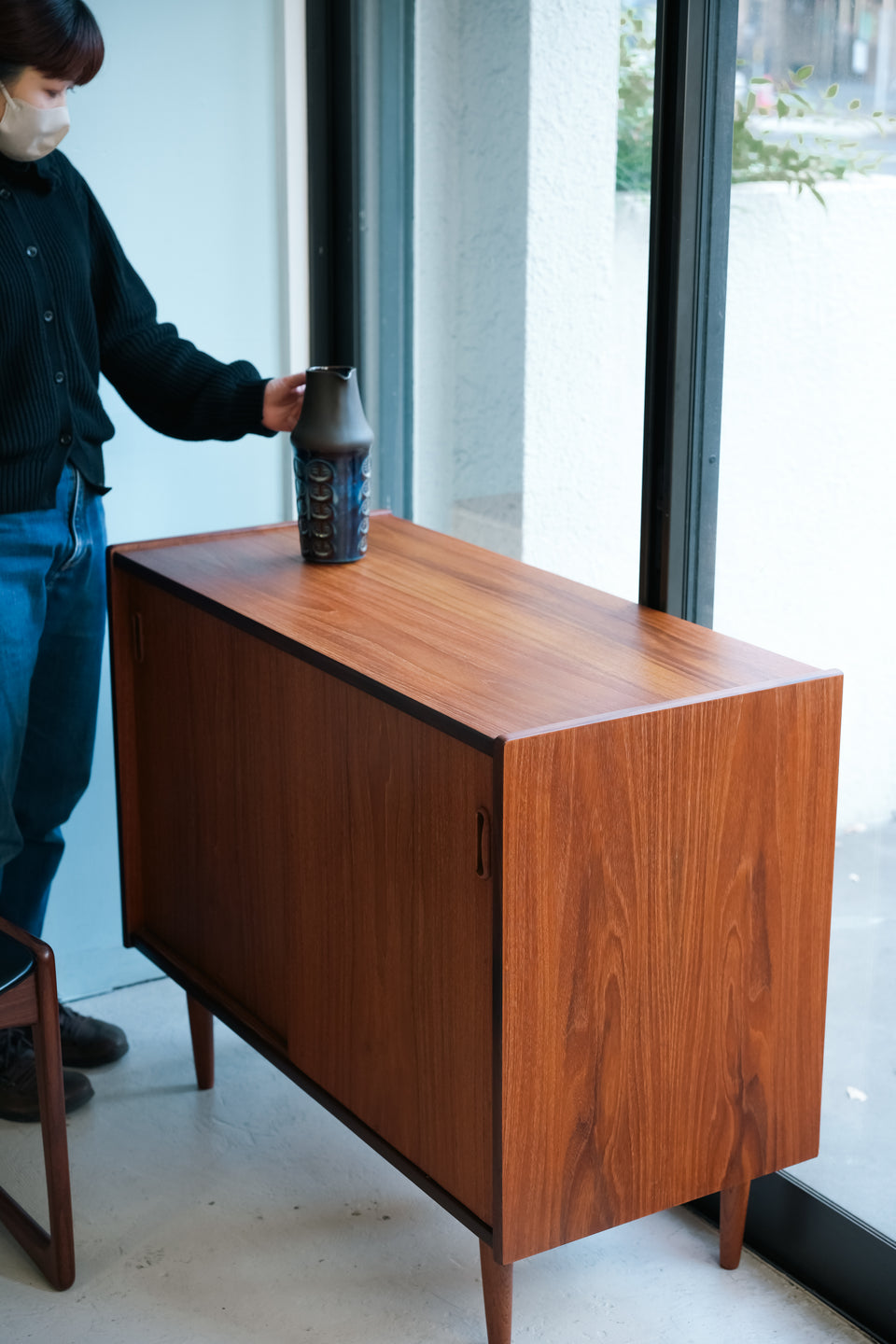 デンマークヴィンテージ キャビネット サイドボード チーク材 北欧家具
