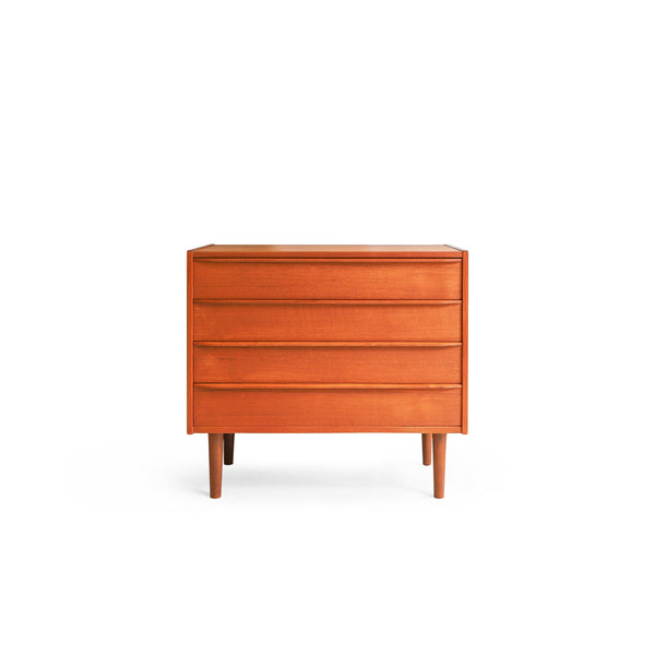 デンマークヴィンテージ 4段チェスト チーク材 収納 北欧家具/Teak