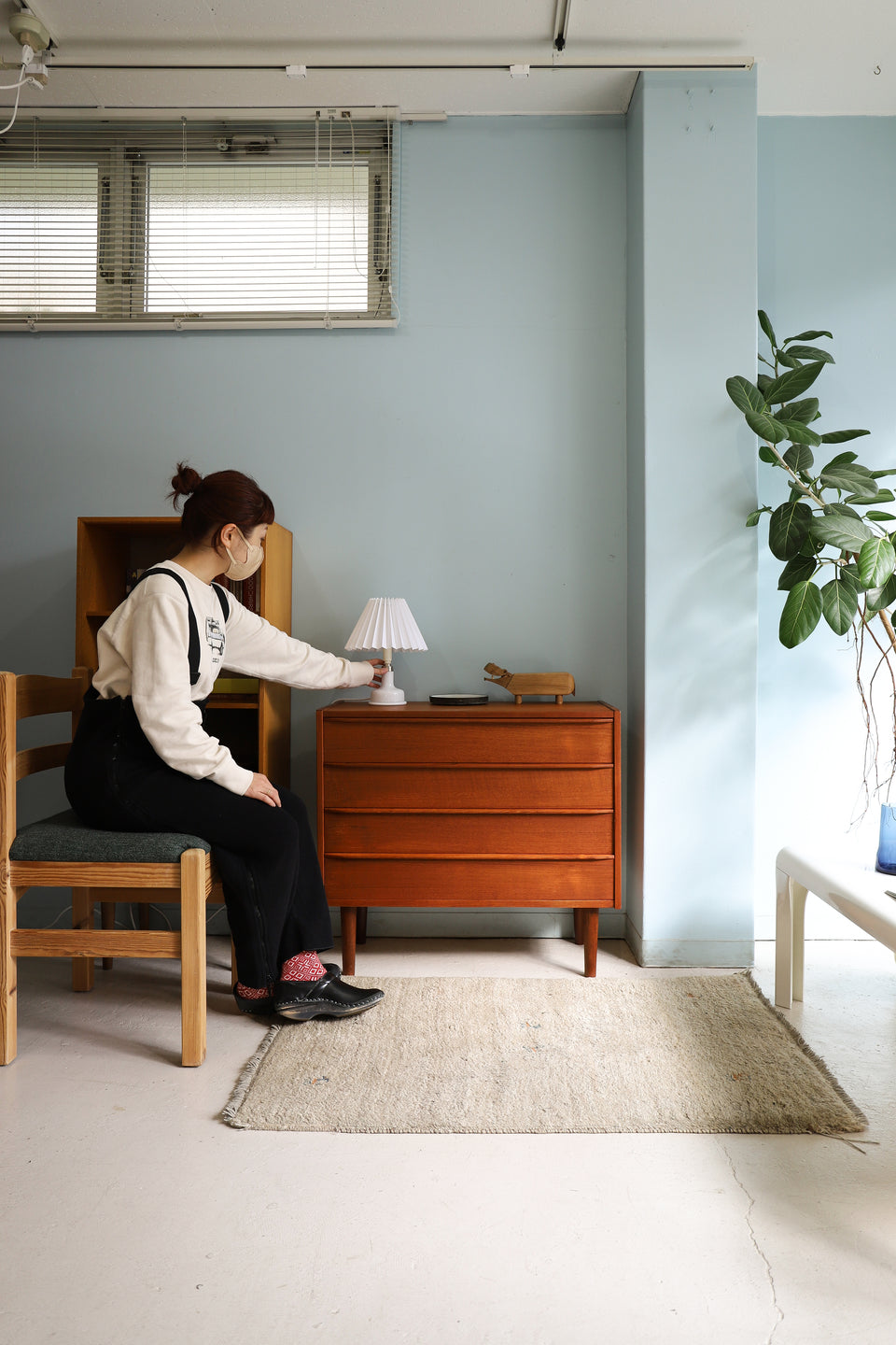 デンマークヴィンテージ 4段チェスト チーク材 収納 北欧家具/Teak