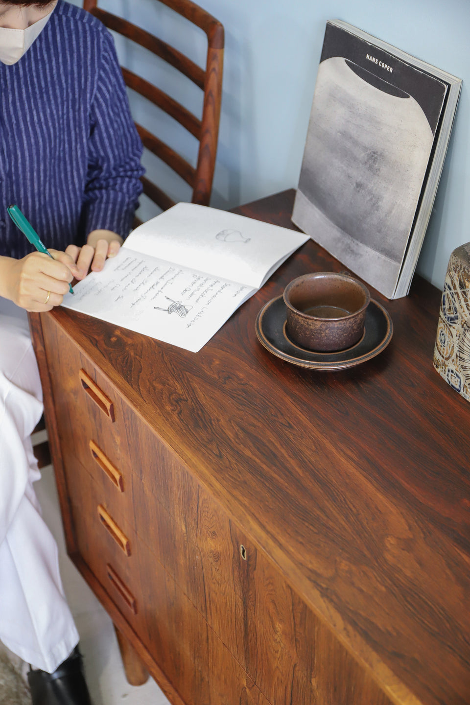 デンマークヴィンテージ チェスト ローズウッド 収納 北欧家具/Danish