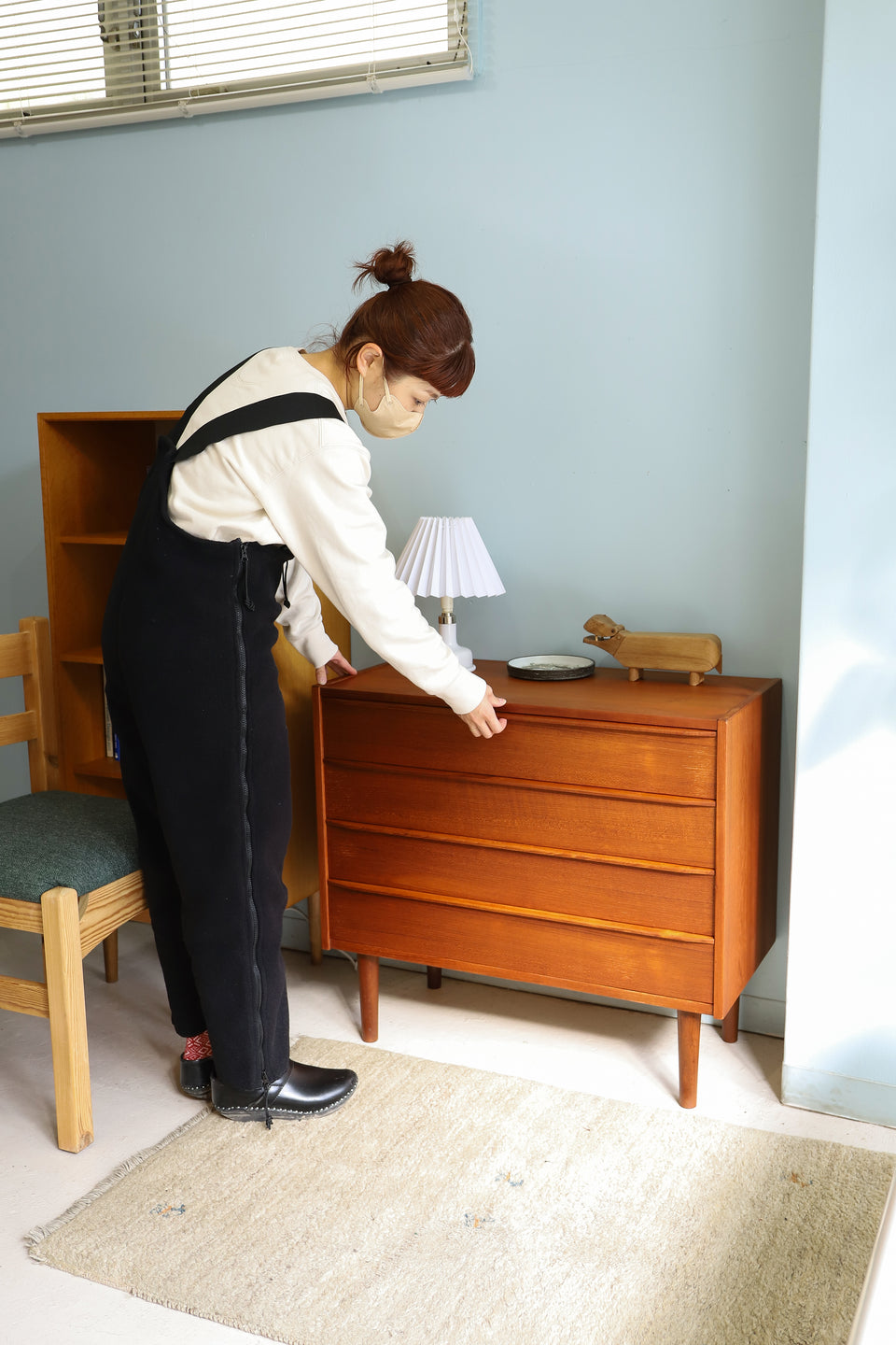 デンマークヴィンテージ 4段チェスト チーク材 収納 北欧家具/Teak