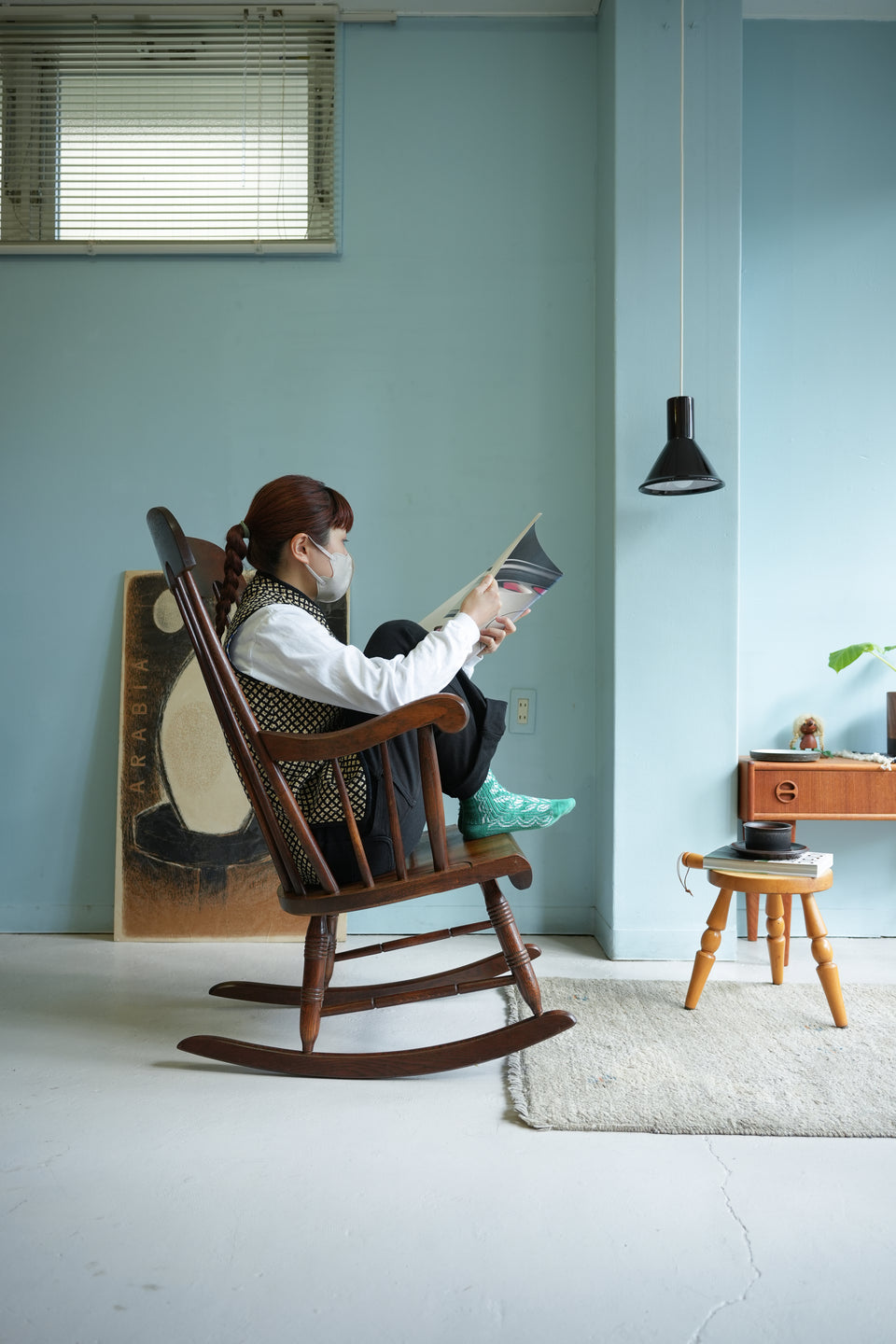 飛騨産業 ロッキングチェア 穂高 キツツキマーク/HIDA Rocking Chair