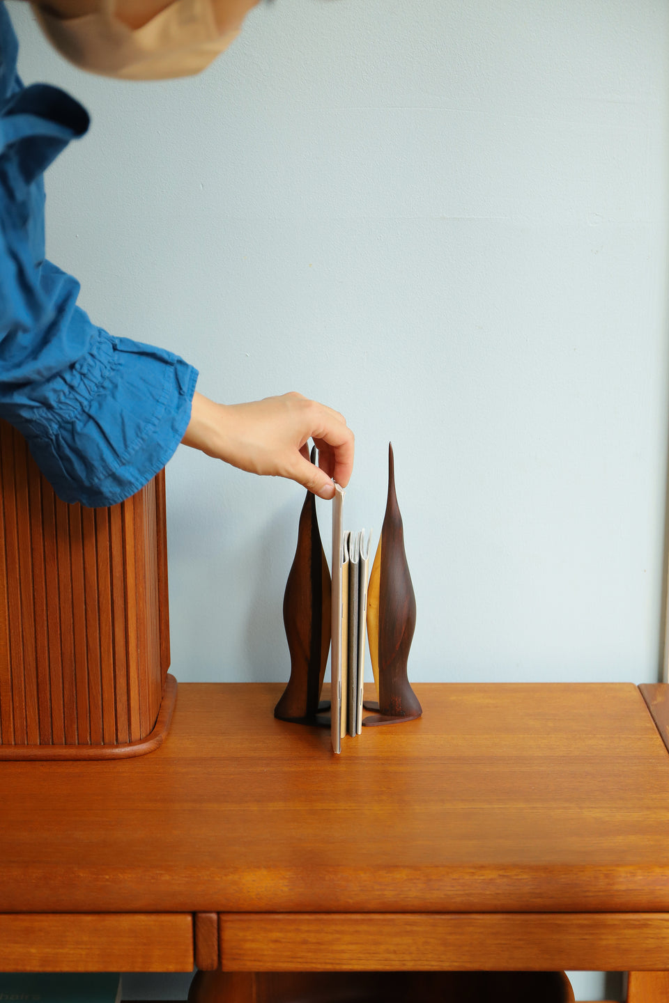 デンマークヴィンテージ ペンギン 木製オブジェ 置物 北欧雑貨/Wooden