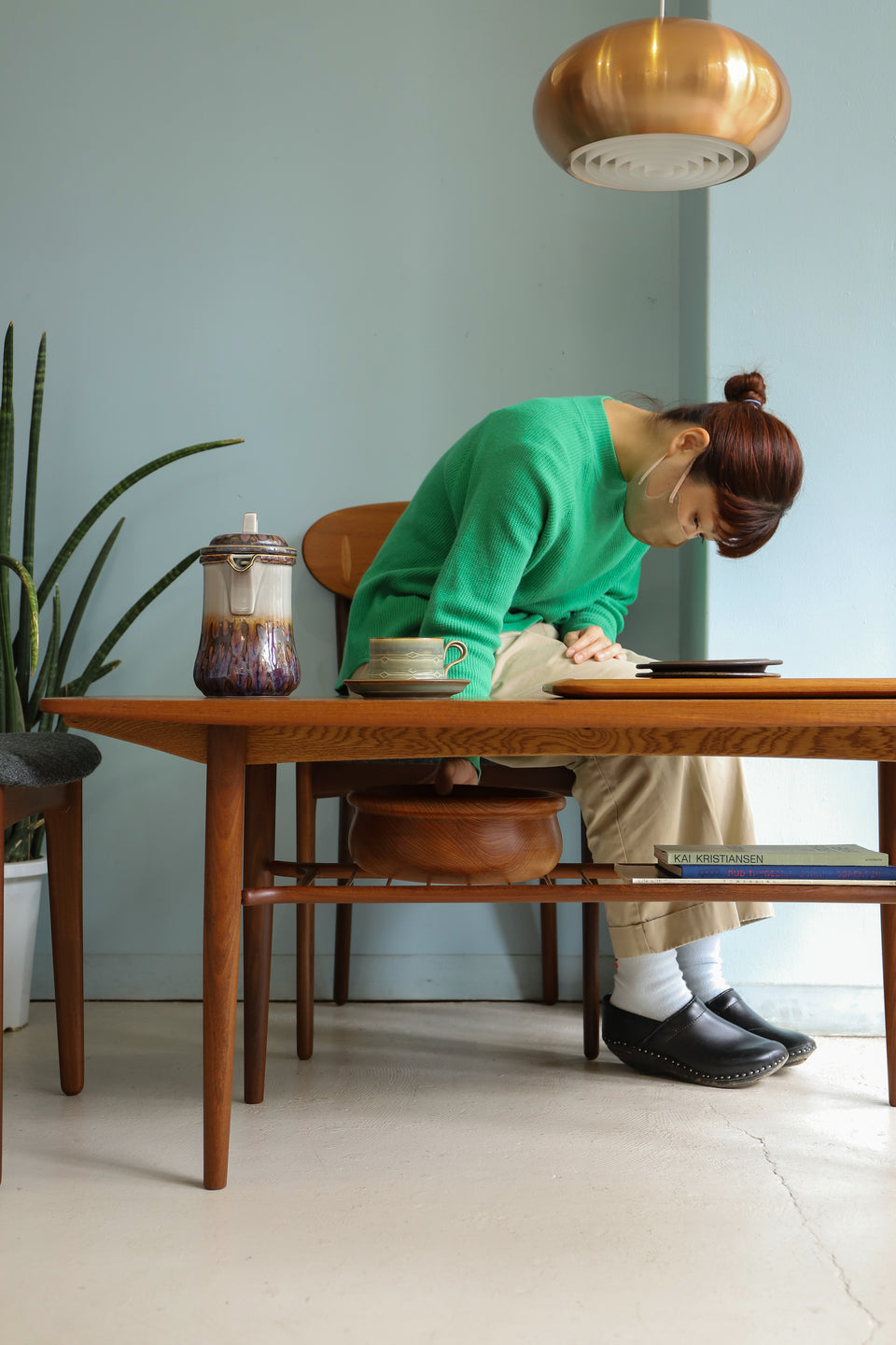 ヴィンテージ チークボウル 北欧インテリア/Vintage Teakwood Bowl