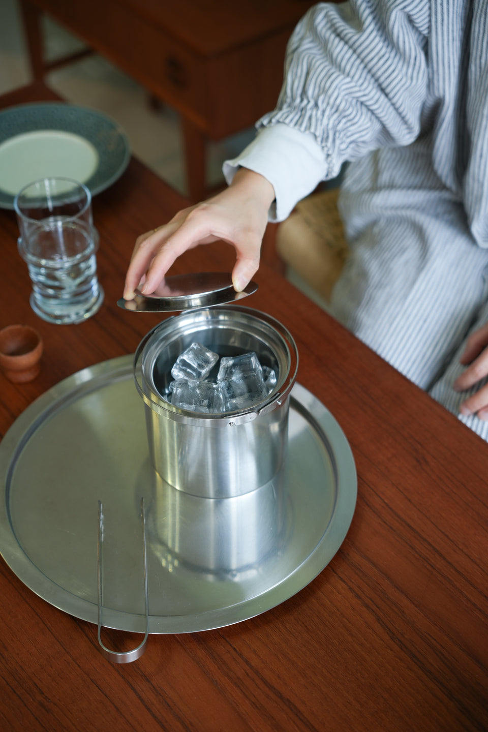 ステルトン シリンダライン ジャグ アイスバスケット トレイ トング