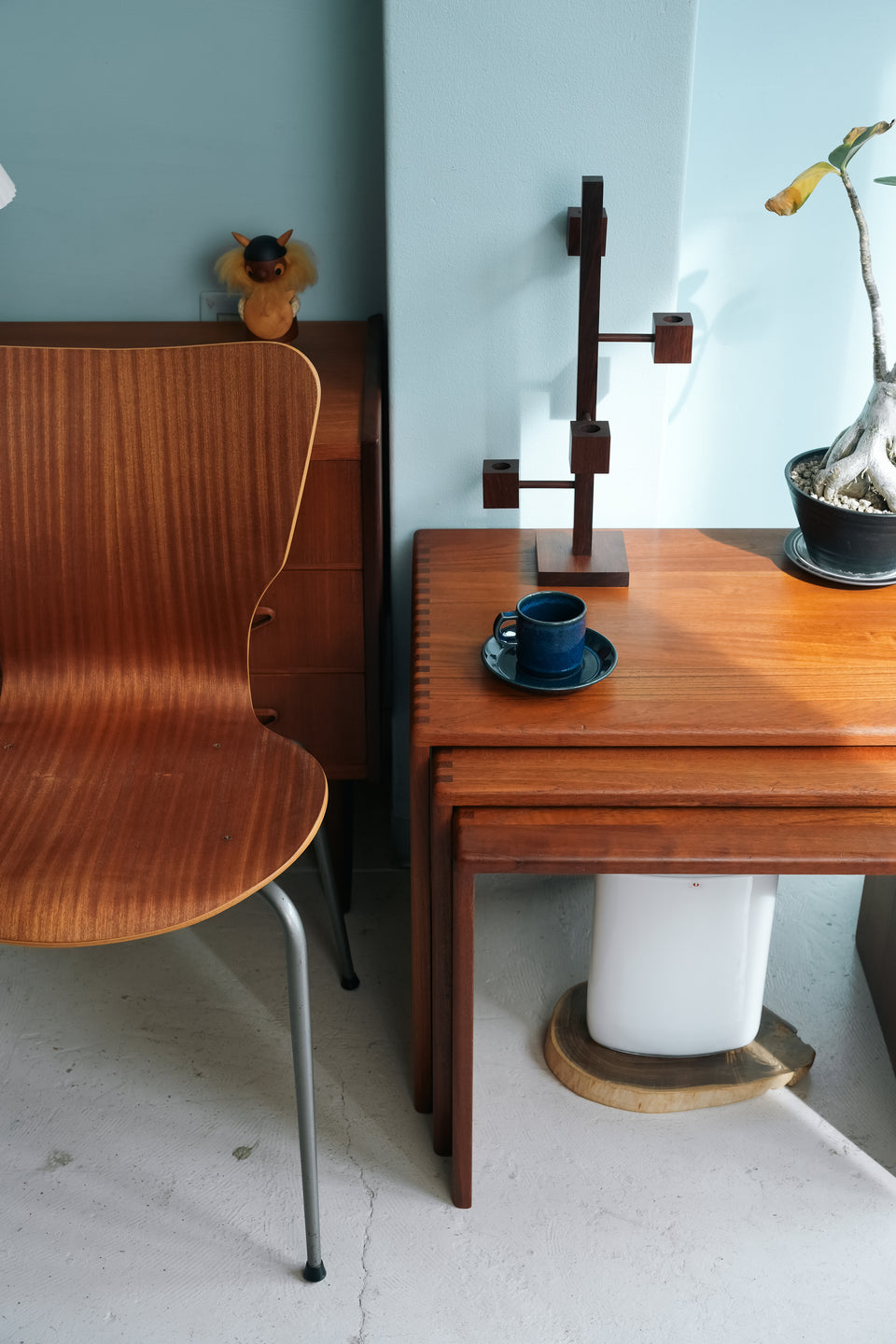 デンマークヴィンテージ ネストテーブル チーク材 北欧家具/Danish