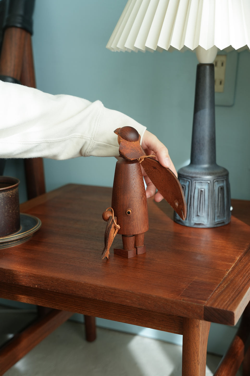 ノルウェーヴィンテージ 人形 木製オブジェ 北欧インテリア/Arne