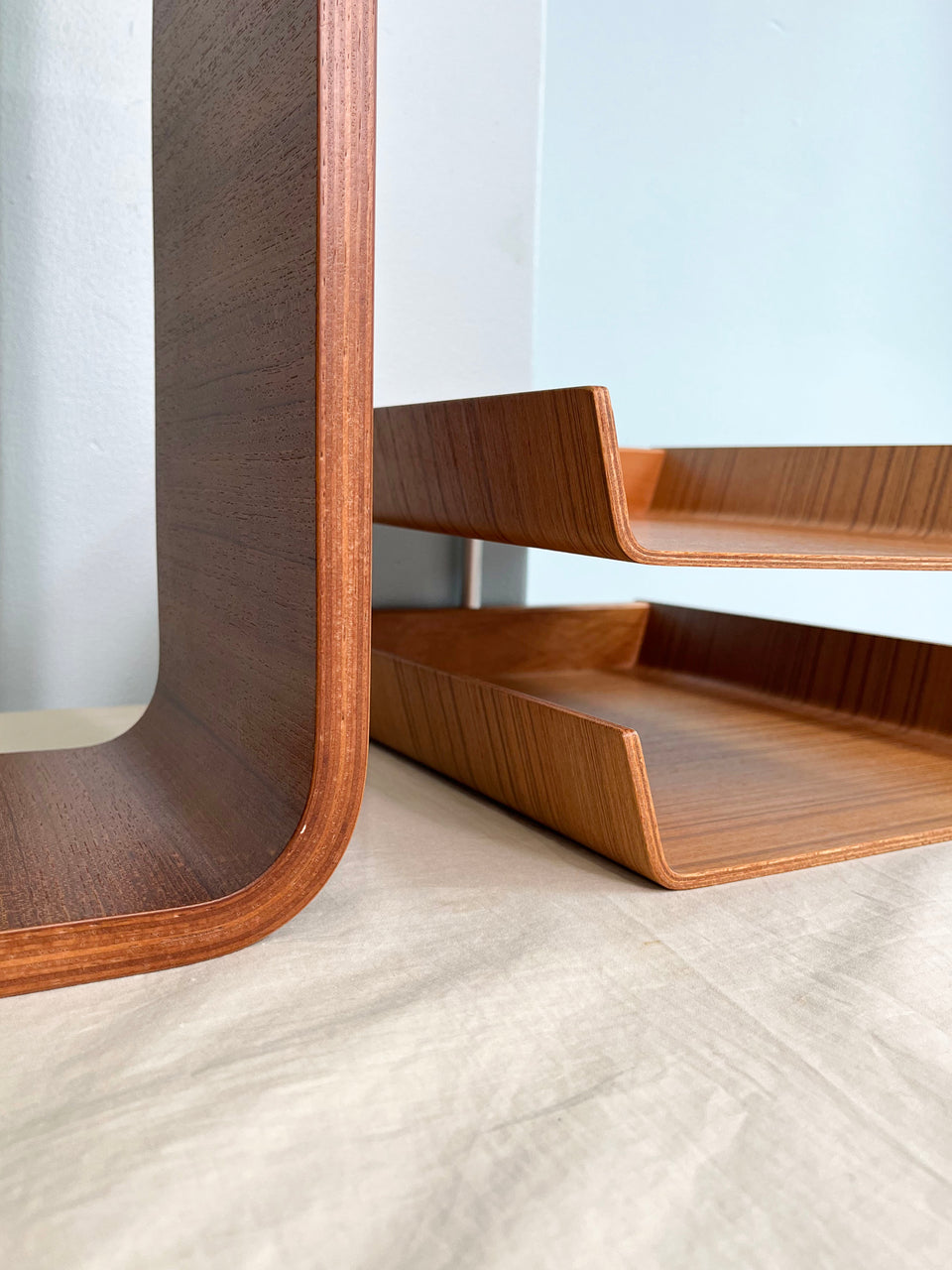 チーク材 プライウッド インテリア ボックス トレイ 収納/Teak Plywood