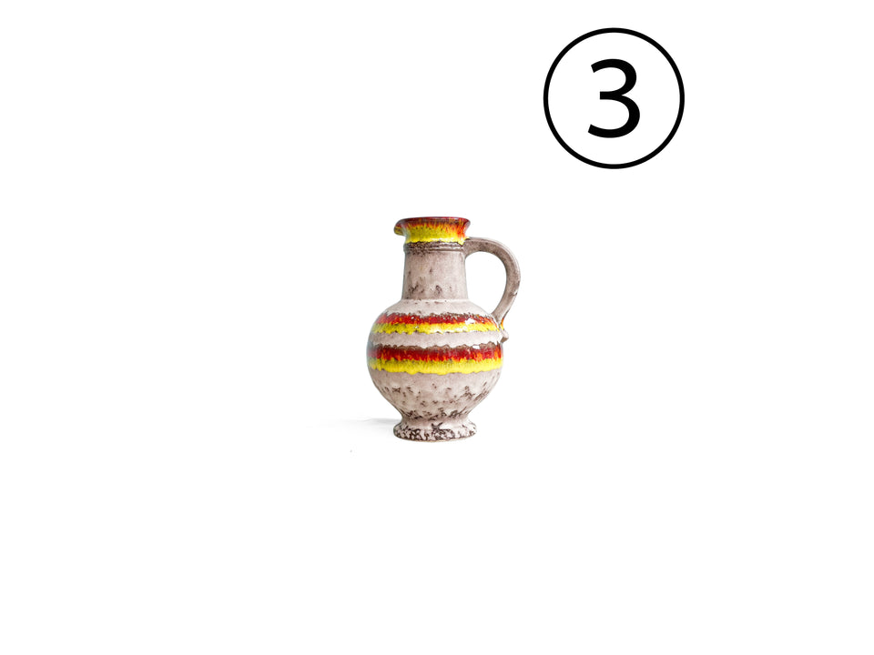 西ドイツヴィンテージ ファットラヴァ フラワーベース 花器/W.Germany