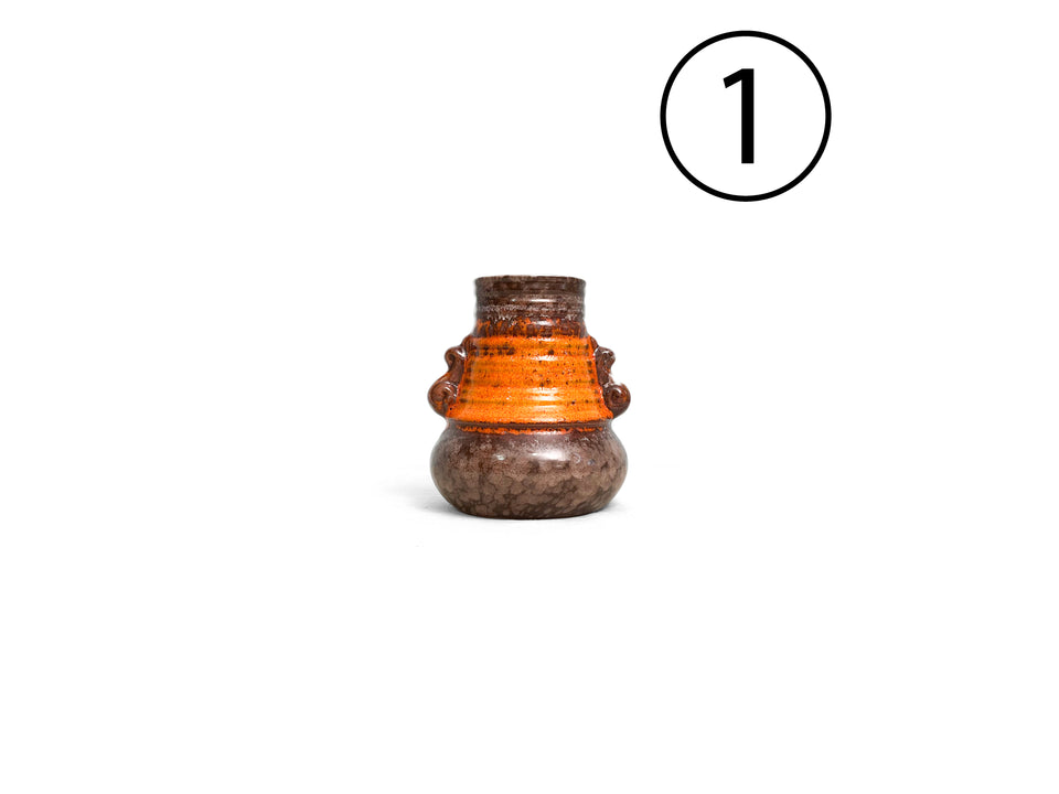 ドイツヴィンテージ フラワーベース ファットラヴァ 花器 ミッド