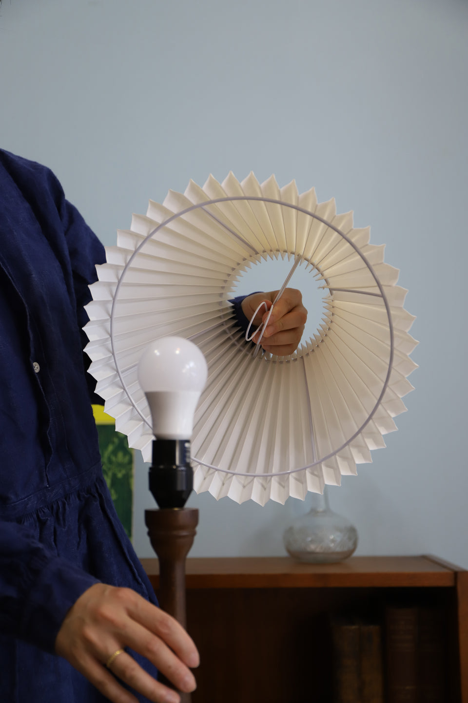 ローラアシュレイ 木製テーブルランプ 間接照明 インテリア/Laura