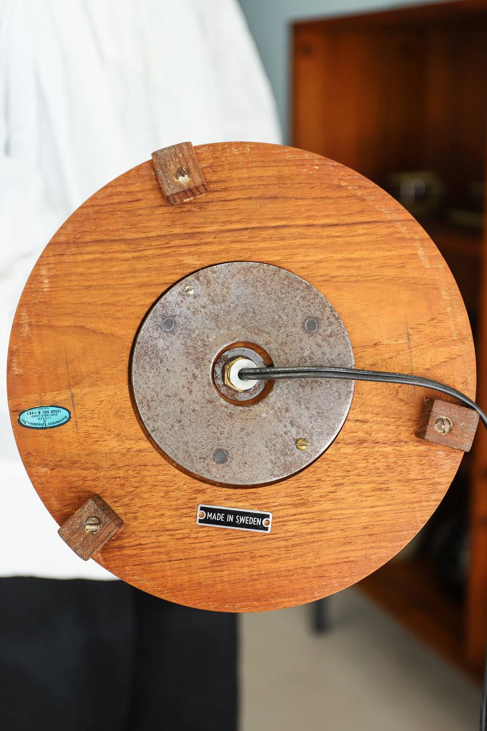 スウェーデンヴィンテージ フロアスタンドライト チーク材 間接照明