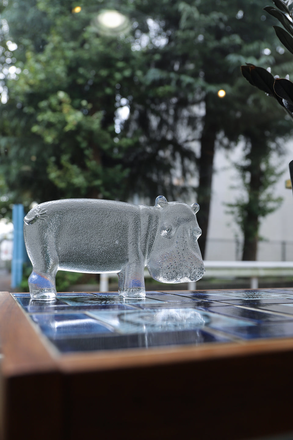 コスタボダ Zooシリーズ カバ ガラス オブジェ 北欧ヴィンテージ