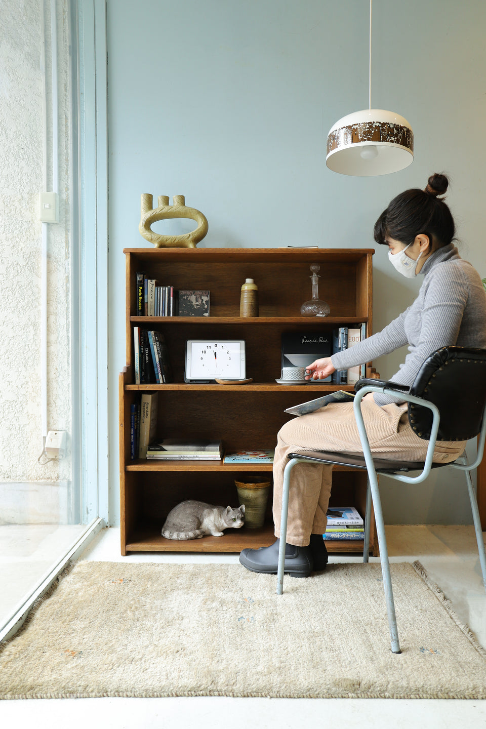 ジャパンヴィンテージ ブックシェルフ 本棚 レトロ 古道具/Retro