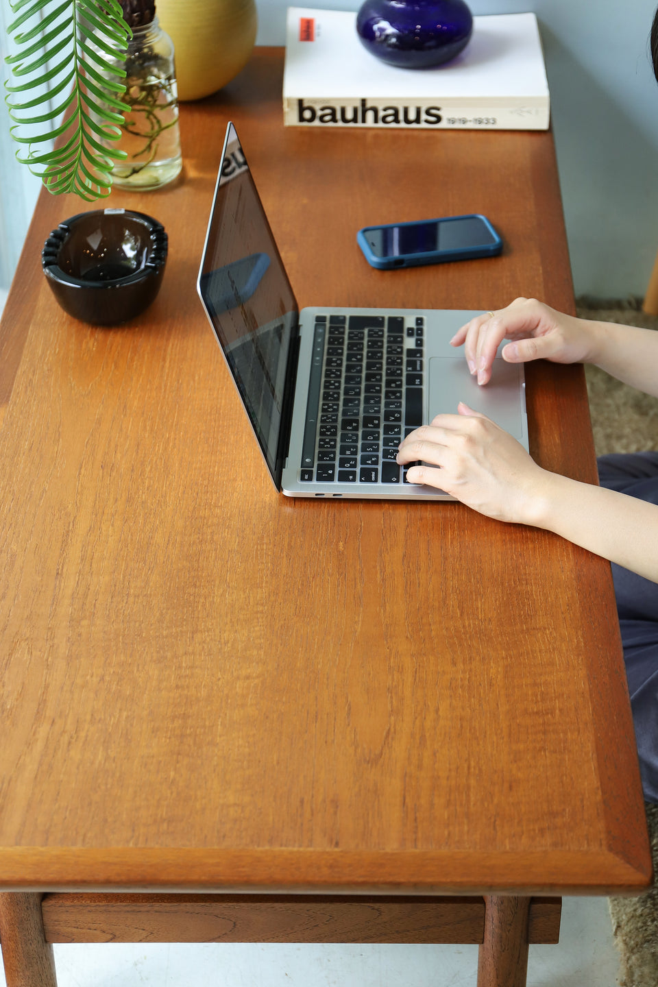 ヴィンテージ ローテーブル コーヒーテーブル チーク材/Mid Century