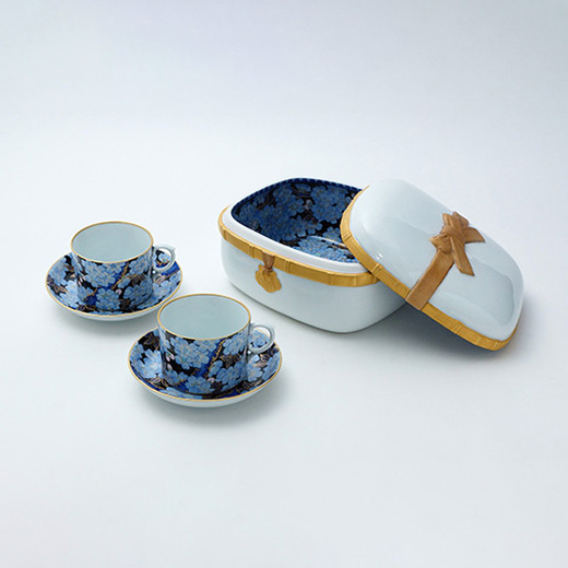 ふるさと納税 有田焼 深川製磁 金襴桜 ティータイムセット | 佐賀県有