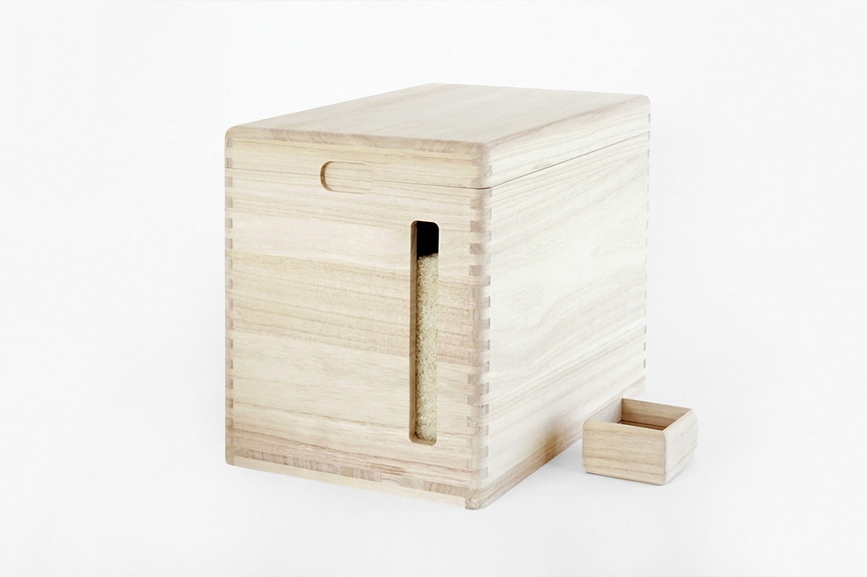 MOKUMARU 中がみえる桐製米びつ10kg (一合枡付) FC050071 TF | 【公式