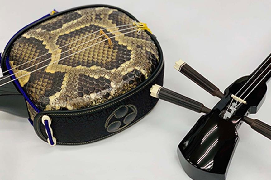 琉球楽器またよし】沖縄三線ふるぽ強化張りセット（黒檀棹）: 那覇市