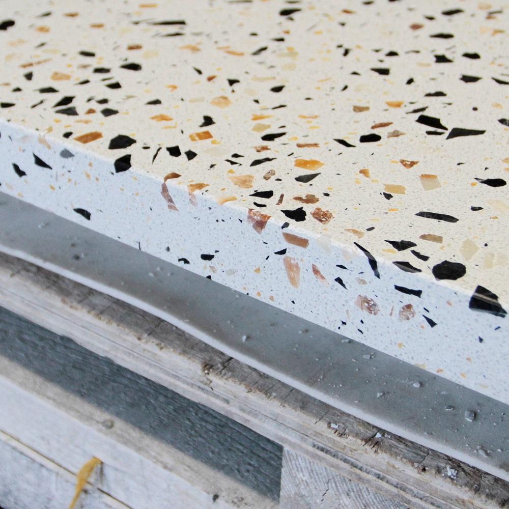 テラゾー 天板 大サイズ 1600mm×800mm×40mm(140kg) 家具 セメント