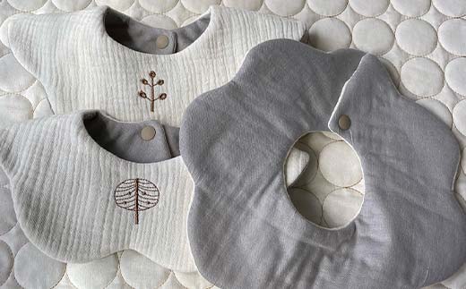 ベビー用品 もくもくスタイ お任せ5枚 セット yuzukinari ベビースタイ